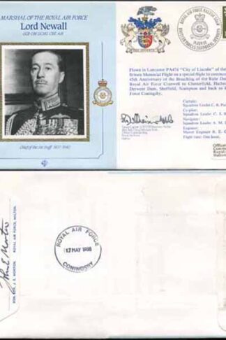 CDM5a RAF COMMANDERS Lord Newall Ellington Signed Gp Capt S M D Williamson (F)