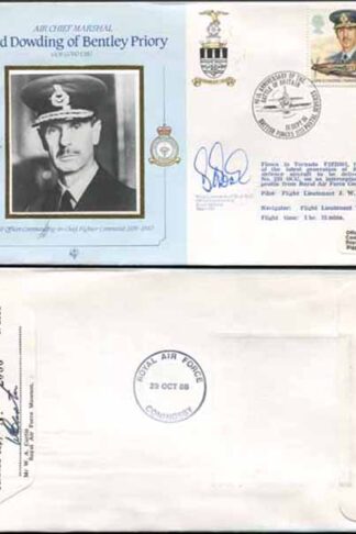 CDM7 RAF COMMANDERS Lord Dowding Signed WING Commander D Boak Biggin Hill (D)