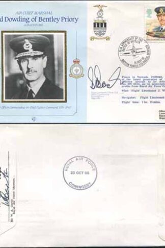 CDM7 RAF COMMANDERS Lord Dowding Signed WING Commander D Boak Biggin Hill (F)
