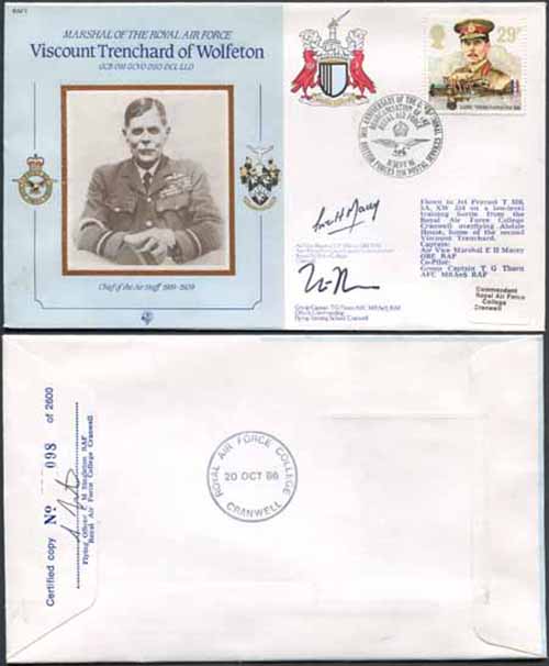 CDM1 RAF COMMANDERS SERIES Viscount Trenchard Air Vice Marshal Macey (Z)