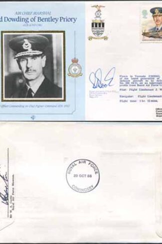 CDM7 RAF COMMANDERS Lord Dowding Signed WING Commander D Boak Biggin Hill (I)