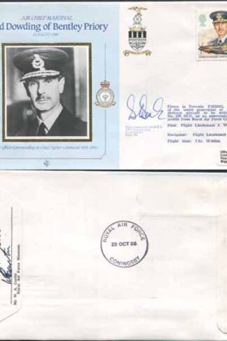 CDM7 RAF COMMANDERS Lord Dowding Signed WING Commander D Boak Biggin Hill (J)