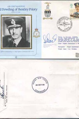 CDM7 RAF COMMANDERS Lord Dowding Signed WING Commander D Boak Biggin Hill (O)