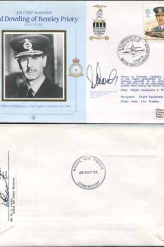 CDM7 RAF COMMANDERS Lord Dowding Signed WING Commander D Boak Biggin Hill (P)