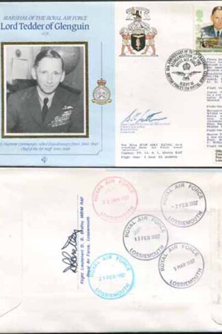CDM8a RAF COMMANDERS Lord Tedder of Glenguin Signed Gp Capt K B Latton (B)
