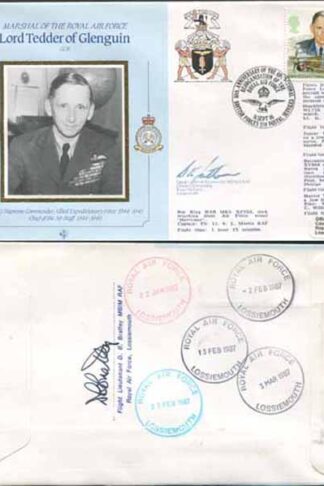 CDM8a RAF COMMANDERS Lord Tedder of Glenguin Signed Gp Capt K B Latton (F)