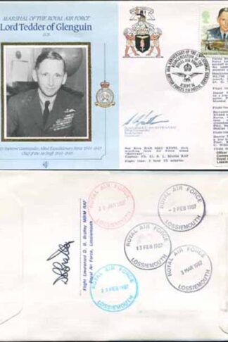 CDM8a RAF COMMANDERS Lord Tedder of Glenguin Signed Gp Capt K B Latton (G)