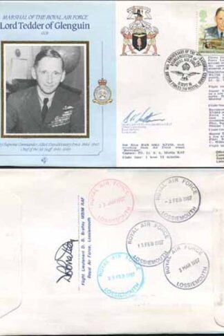 CDM8a RAF COMMANDERS Lord Tedder of Glenguin Signed Gp Capt K B Latton (H)