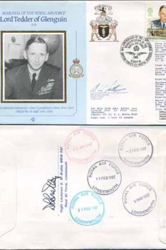 CDM8a RAF COMMANDERS Lord Tedder of Glenguin Signed Gp Capt K B Latton (N)