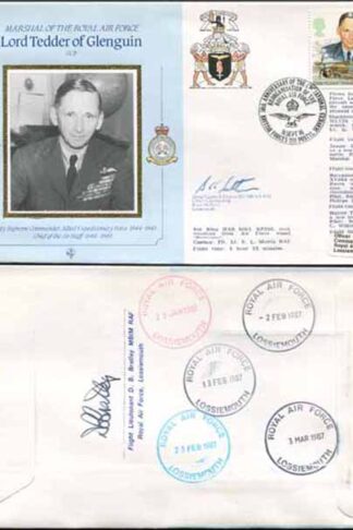 CDM8a RAF COMMANDERS Lord Tedder of Glenguin Signed Gp Capt K B Latton (S)