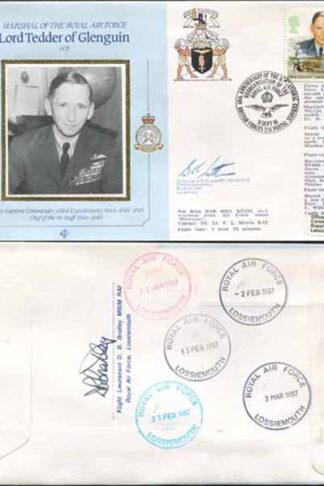 CDM8a RAF COMMANDERS Lord Tedder of Glenguin Signed Gp Capt K B Latton (T)