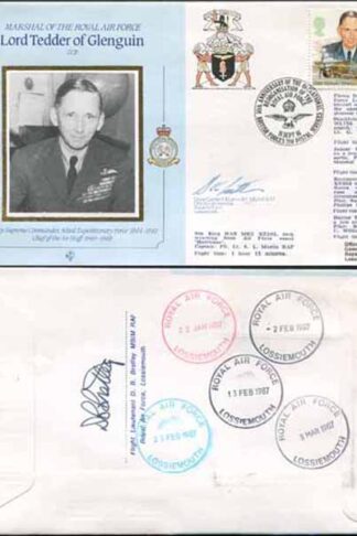 CDM8a RAF COMMANDERS Lord Tedder of Glenguin Signed Gp Capt K B Latton (U)