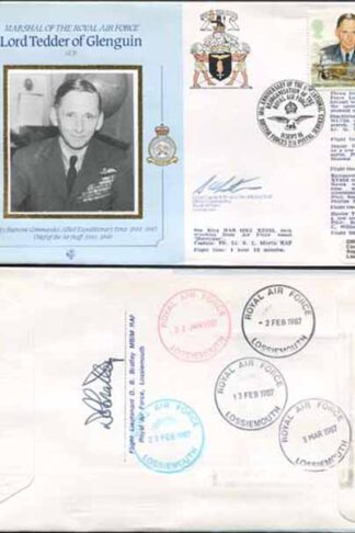 CDM8a RAF COMMANDERS Lord Tedder of Glenguin Signed Gp Capt K B Latton (V)