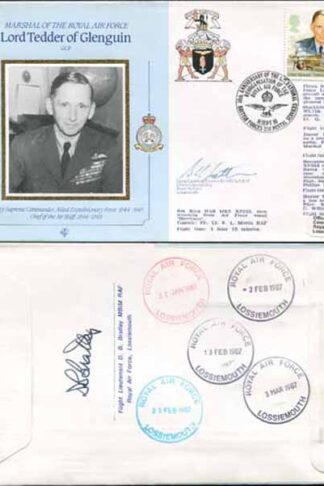 CDM8a RAF COMMANDERS Lord Tedder of Glenguin Signed Gp Capt K B Latton (W)