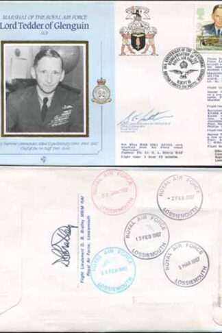 CDM8a RAF COMMANDERS Lord Tedder of Glenguin Signed Gp Capt K B Latton (AA)