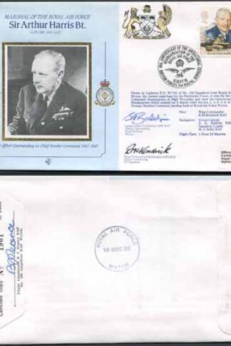 CMD9a RAF COMMANDERS Sir Arthur Harris signed Gp Capt Baldwin and McKendrick (C)