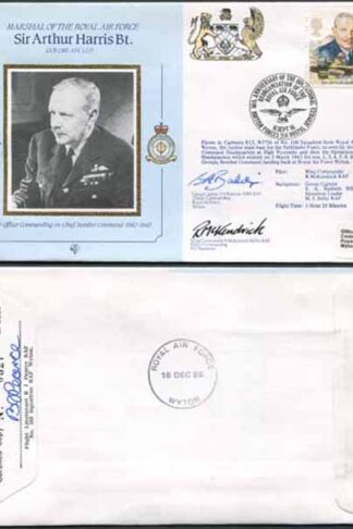 CMD9a RAF COMMANDERS Sir Arthur Harris signed Gp Capt Baldwin and McKendrick (I)