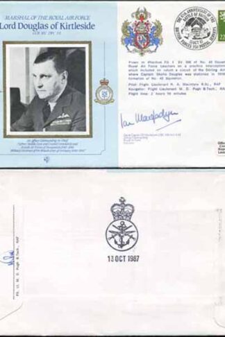 CMD10a RAF COMMANDERS SERIES Lord Douglas signed Gp Capt Macfadyen