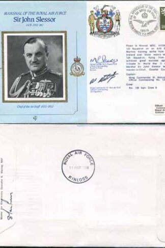 CMD11a RAF COMMANDERS SERIES Sir John Slessor signed Gp Capt Peaker (B)