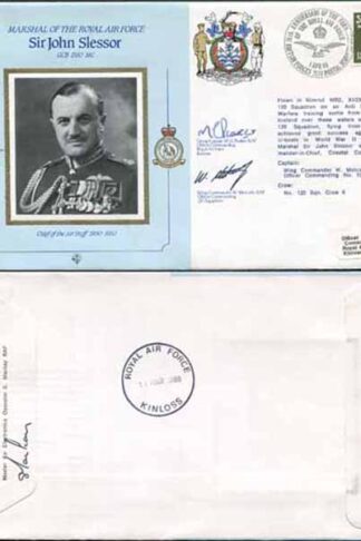 CMD11a RAF COMMANDERS SERIES Sir John Slessor signed Gp Capt Peaker (C)
