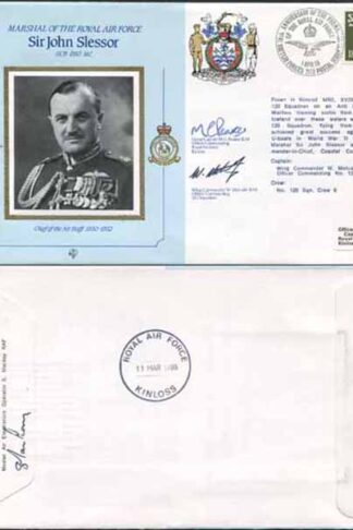 CMD11a RAF COMMANDERS SERIES Sir John Slessor signed Gp Capt Peaker (D)