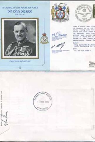 CMD11a RAF COMMANDERS SERIES Sir John Slessor signed Gp Capt Peaker (E)