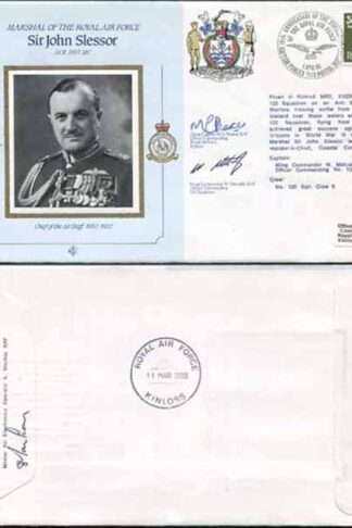 CMD11a RAF COMMANDERS SERIES Sir John Slessor signed Gp Capt Peaker (G)