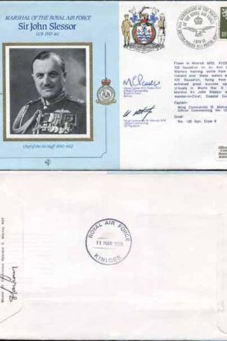 CMD11a RAF COMMANDERS SERIES Sir John Slessor signed Gp Capt Peaker (J)