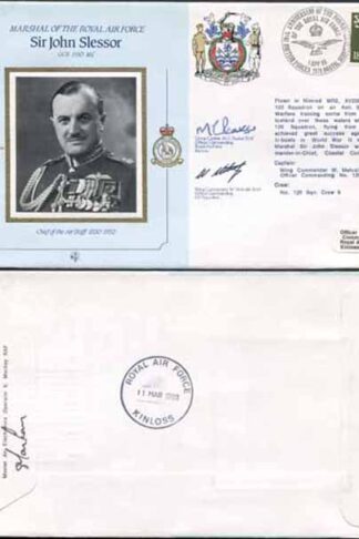 CMD11a RAF COMMANDERS SERIES Sir John Slessor signed Gp Capt Peaker (N)