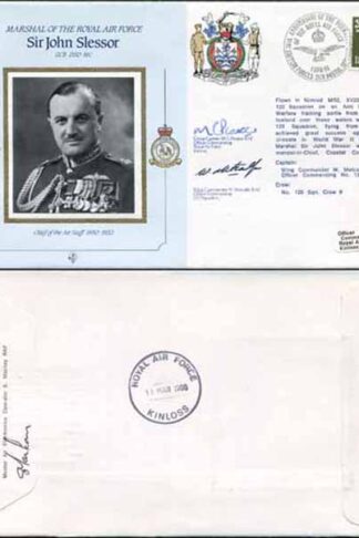CMD11a RAF COMMANDERS SERIES Sir John Slessor signed Gp Capt Peaker