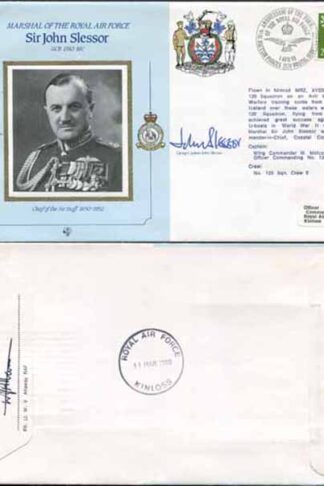 CMD11b RAF COMMANDERS SERIES Sir John Slessor Signed Gp Capt John Slessor (B)