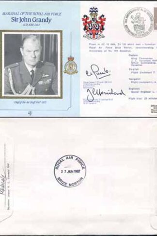 CDM16a RAF COMMANDER J Grandy signed Gp Capt Lumb and Wg Cdr Uprichard (E)
