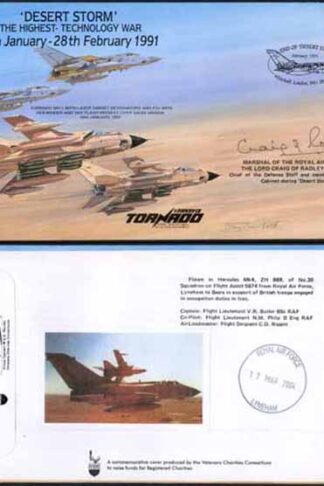 COF54 Desert Storm the Highest Tech War Signed Craig Of Radley 100 Produced (D)