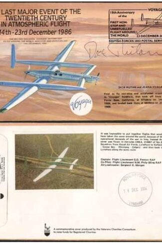 COF53 Last Major Event of 20th Cent Signed by Dick Rutan Only 120 Produced (E)
