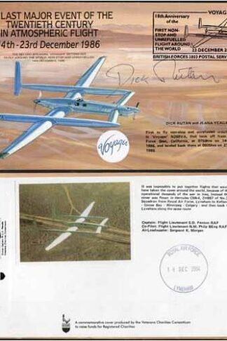 COF53 Last Major Event of 20th Cent Signed by Dick Rutan Only 120 Produced (J)