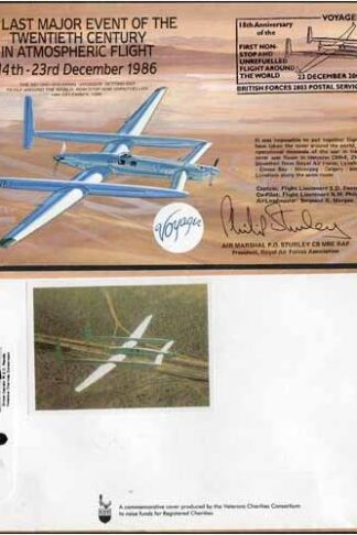 COF53 Last Major Event of 20th Cent Signed by Dick Rutan Only 120 Produced (U)