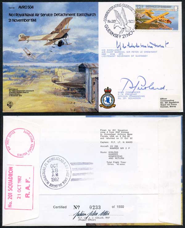 B2c No1 RNAS Detachment Eastchurch 2 Signed by Sir Peter Le Cheminant (F)
