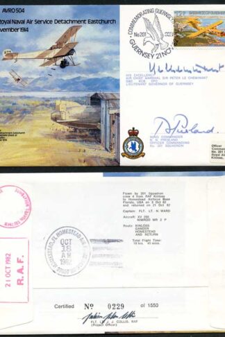 B2c No1 RNAS Detachment Eastchurch 2 Signed by Sir Peter Le Cheminant (I)