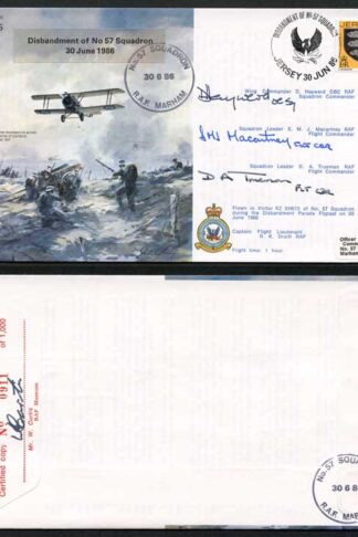 B10c Disbandment of No.57 Squadron Crew Signed (A)