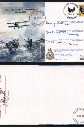 B10c Disbandment of No.57 Squadron Crew Signed (B)