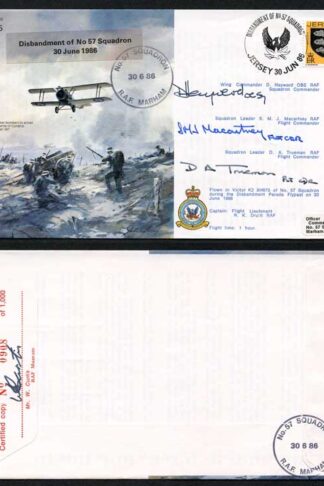 B10c Disbandment of No.57 Squadron Crew Signed (D)
