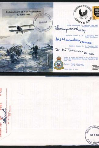 B10c Disbandment of No.57 Squadron Crew Signed (G)