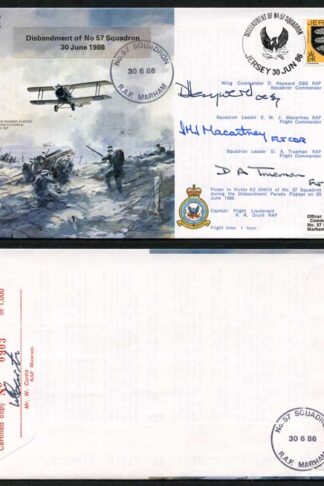 B10c Disbandment of No.57 Squadron Crew Signed (I)
