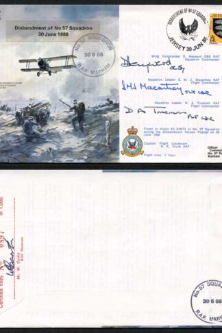 B10c Disbandment of No.57 Squadron Crew Signed (N)