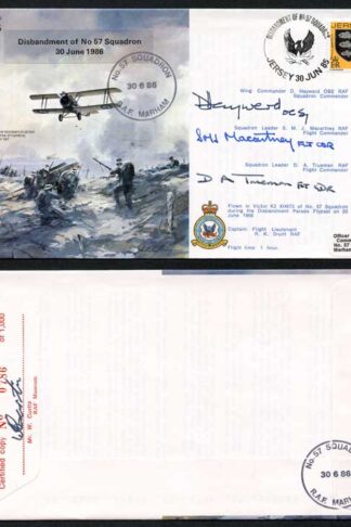 B10c Disbandment of No.57 Squadron Crew Signed (O)