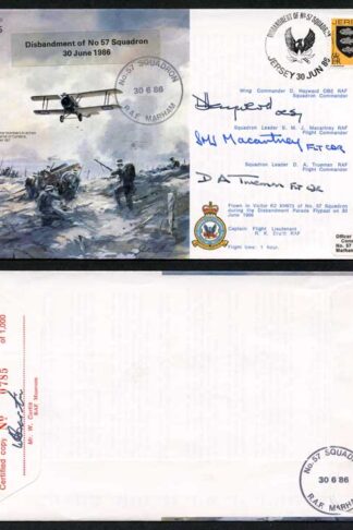 B10c Disbandment of No.57 Squadron Crew Signed (P)