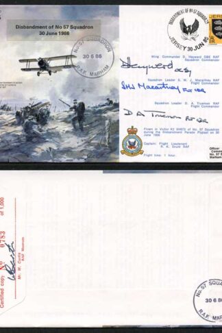 B10c Disbandment of No.57 Squadron Crew Signed (R)