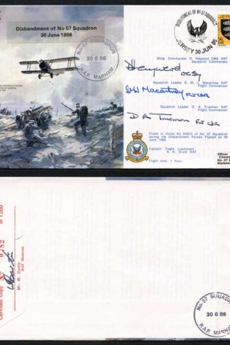 B10c Disbandment of No.57 Squadron Crew Signed (S)