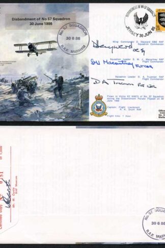 B10c Disbandment of No.57 Squadron Crew Signed (T)