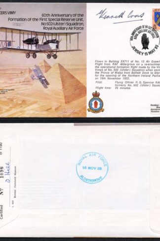 B12c 60th Ann of The Formation of 1st Special Reserve Unit Signed by K Cross (A)